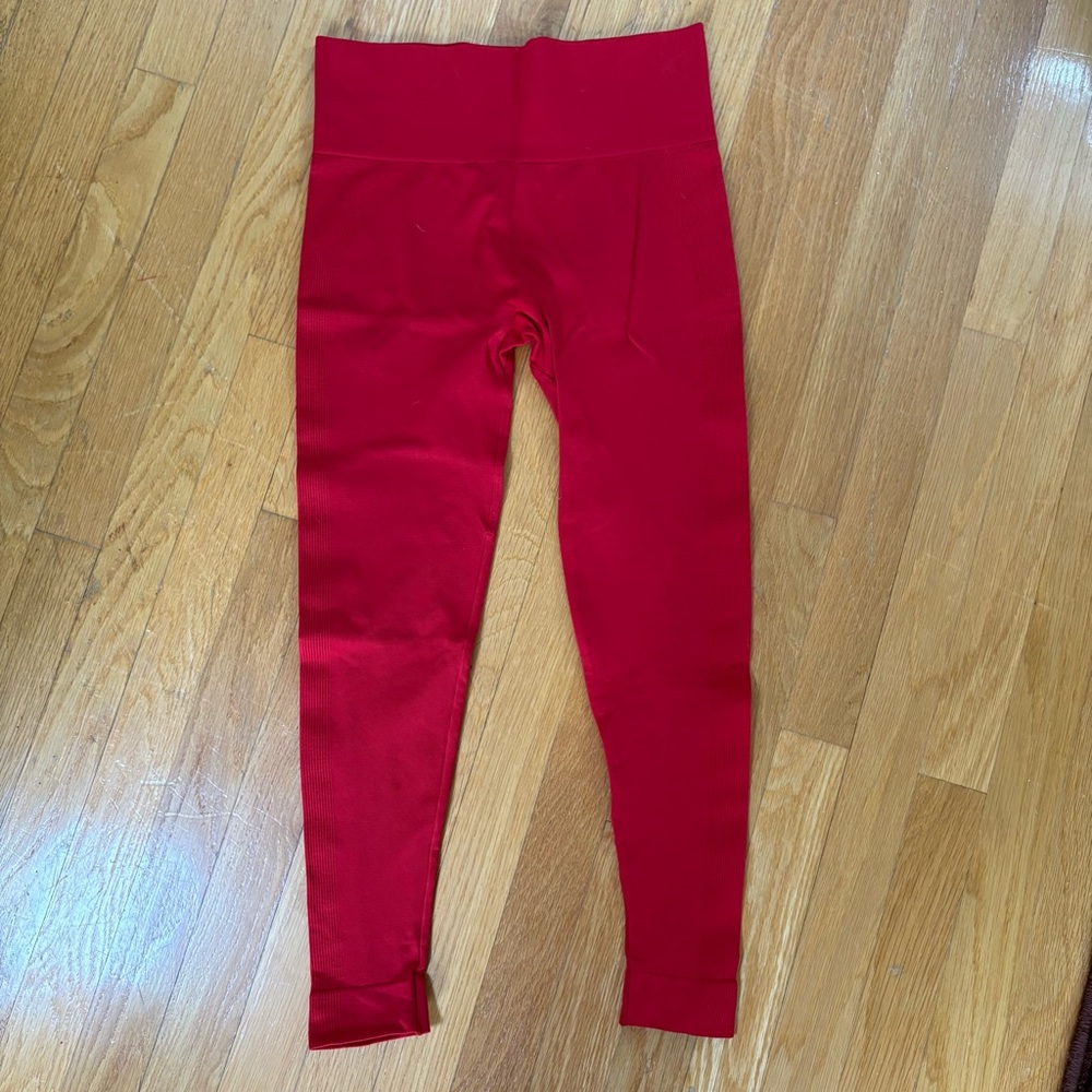Set Active Red Leggings